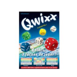 QWIXX – Recharge BLOC DE SCORE (3×80 fiches)