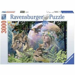 RAVENSBURGER – Puzzle – 3000p : Loups au Clair de Lune