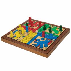 Jeu de Petits Chevaux Pliable (en bois)