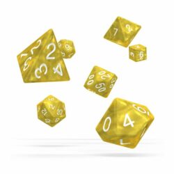 Oakie Doakie – Dice RPG / Dés JDR – Set Marble – Jaune (7)