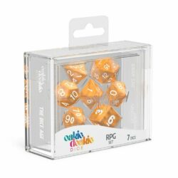 Oakie Doakie – Dice RPG / Dés JDR – Set Marble – Orange (7)