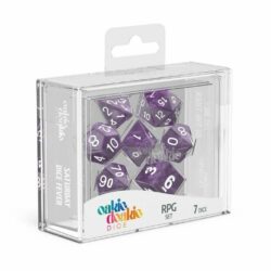 Oakie Doakie – Dice RPG / Dés JDR – Set Marble – Violet (7)