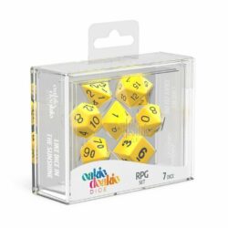 Oakie Doakie – Dice RPG / Dés JDR – Set Solid – Jaune (7)