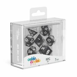 Oakie Doakie – Dice RPG / Dés JDR – Set Solid – Noir (7)