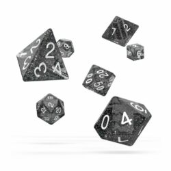 Oakie Doakie – Dice RPG / Dés JDR – Set Speckled – Noir (7)