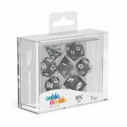 Oakie Doakie – Dice RPG / Dés JDR – Set Speckled – Noir (7)