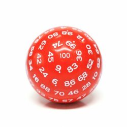 D100 – Red Opaque (White Ink)