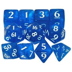 Dés – Eclipse 11 Dice Set : Pacific Blue