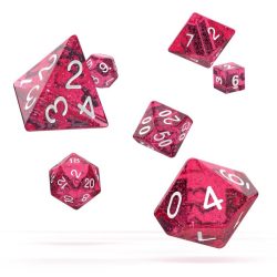 Oakie Doakie – Dice RPG / Dés JDR – Set Speckled – Rose (7)