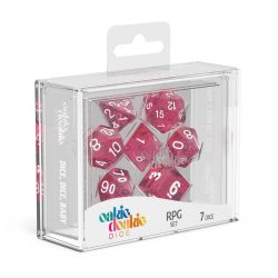 Oakie Doakie – Dice RPG / Dés JDR – Set Speckled – Rose (7)