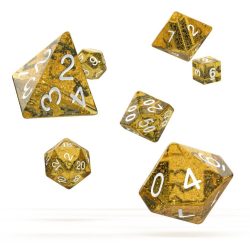 Oakie Doakie – Dice RPG / Dés JDR – Set Speckled – Orange (7)