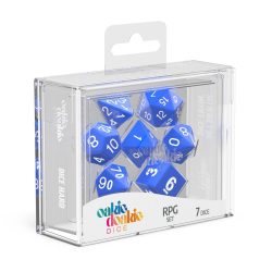 Oakie Doakie – Dice RPG / Dés JDR – Set Solide – Bleu (7)