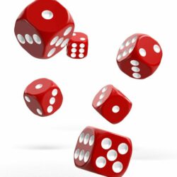 Oakie Doakie Dice – Dés D6 16mm – Solid – Rouge (x12)