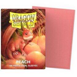 Protège Cartes – Dragon Shield : DS100 – DUAL MATTE – (STD x100) – Peach