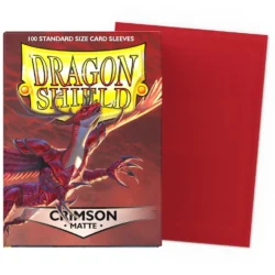 Protège Cartes – Dragon Shield : DS100 – MATTE – (STD x100) : Crimson – Carmin