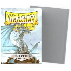 Protège Cartes – Dragon Shield : DS100 – MATTE – (STD x100) : Argent – Silver