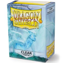 Protège Cartes – Dragon Shield : DS100 – MATTE – (STD x100) : Transparent – Clear