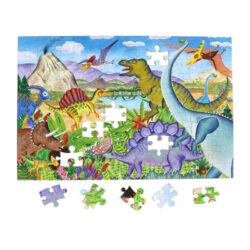 Puzzle Eeboo – 100pc – Le temps des dinosaures (Age of the Dinosaur)