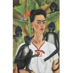 Puzzle Piatnik – FRIDA KAHLO – Autoportrait avec des Singes 1943 (Self portrait with Monkeys) (1000pc)