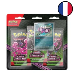 Pokémon EV065 : Fable Nébuleuse – 3 Boosters Pack Carte promo Pêchaminus (Q3 24)