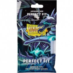 Protège Cartes – Dragon Shield – 100 PRO-Fit JAPANESE SIZE / Sous protège-cartes Perfect fit – Pack 100 (Perfect Fit – Clear ProFit)